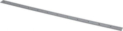 Mitutoyo - 12" Long, 1/100, 1/64, 1/32, 1/10" Graduation, Flexible Stainless Steel Rule - 5R Graduation Style, 1/2" Wide, Silver, Satin Chrome Finish - Eagle Tool & Supply