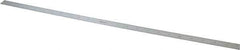 Mitutoyo - 24" Long, 1/64, 1/32" and 0.5, 1mm Graduation, Flexible Stainless Steel Rule - English/Metric Graduation Style, 3/4" Wide, Silver, Satin Chrome Finish - Eagle Tool & Supply