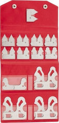 Mitutoyo - 26 Piece, 0.01 to 1/2 Inch Radius, Stainless Steel Radius Gage Set - Satin Chrome Coated - Eagle Tool & Supply