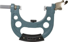 Mitutoyo - 3 to 4 Inch, Snap Gage - 0.0001 Inch Graduation, 15 N Measuring Force, Carbide Anvil, Dial Display - Eagle Tool & Supply