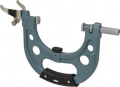 Mitutoyo - 4 to 5 Inch, Snap Gage - 0.0001 Inch Graduation, 15 N Measuring Force, Carbide Anvil, Dial Display - Eagle Tool & Supply
