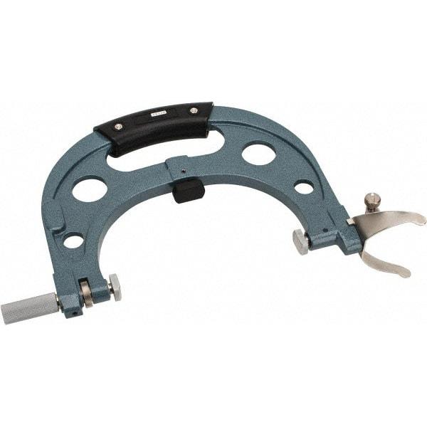 Mitutoyo - 7 to 8 Inch, Snap Gage - 0.0001 Inch Graduation, 15 N Measuring Force, Carbide Anvil, Dial Display - Eagle Tool & Supply