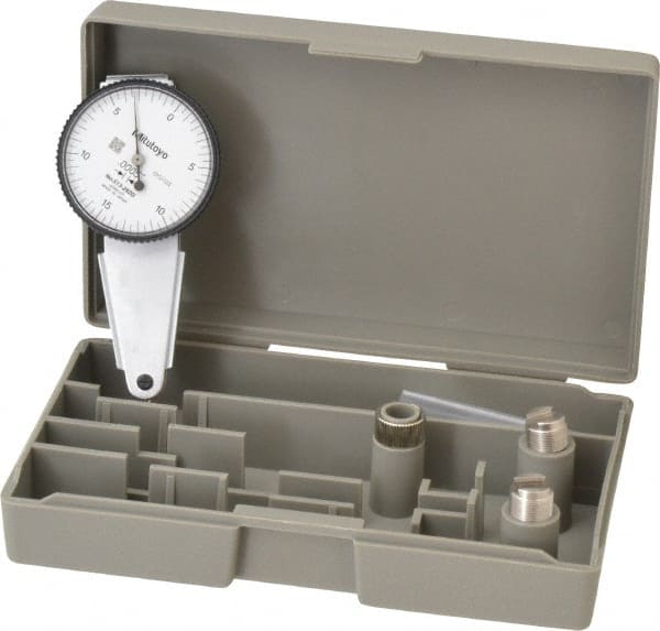 Mitutoyo - 0 to 0.03", 0.000500" Graduation, Horizontal Dial Test Indicator - Eagle Tool & Supply