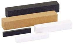 Norton - 320 Grit Aluminum Oxide Square Dressing Stick - 6 x 1/2 x 1/2, Extra Fine Grade - Eagle Tool & Supply