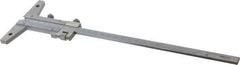 Mitutoyo - 0 to 200mm Measurement Range, 310mm Rule Length, 4 Inch Base Length, Vernier Depth Gage - 0.02mm Graduation, Accurate to 0.03mm, Stainless Steel, Satin Chrome Coated - Eagle Tool & Supply