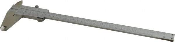 Mitutoyo - 0 to 8" Stainless Steel Vernier Caliper - 1/128" Graduation, 50mm Jaw Depth, 0.0015" Accuracy, Includes Depth Measurement Rod & Inside Diam Jaws - Eagle Tool & Supply