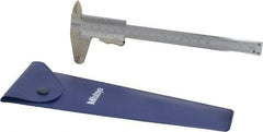 Mitutoyo - 0 to 6" Stainless Steel Vernier Caliper - 0.02mm Graduation, 40mm Jaw Depth, 0.05mm Accuracy - Eagle Tool & Supply