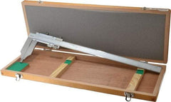 Mitutoyo - 0 to 12" Stainless Steel Vernier Caliper - 0.0010" Graduation, 90mm Jaw Depth, 0.002" Accuracy - Eagle Tool & Supply