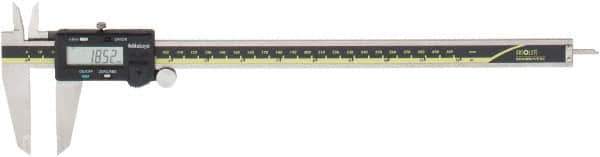 Mitutoyo - 0 to 300mm Range, 0.01mm Resolution, Electronic Caliper - Stainless Steel with 64mm Stainless Steel Jaws, 0.03mm Accuracy, SPC Output - Eagle Tool & Supply