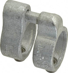 Kee - 1-1/4" Pipe, Malleable Iron Gate Hinge Fitting - Galvanized Finish - Eagle Tool & Supply