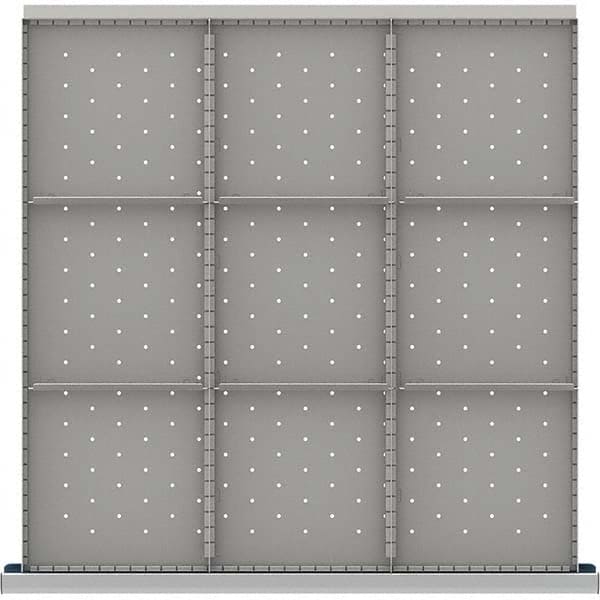 LISTA - 9-Compartment Drawer Divider Layout for 3.15" High Drawers - Eagle Tool & Supply