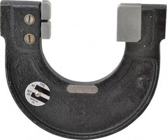 YPG - 1-3/4 to 2 Inch, Cast Iron 5 Frame Snap Gage - 0.001 Inch Graduation, Hardened Tool Steel Anvil - Eagle Tool & Supply