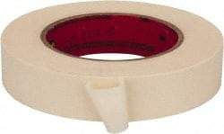3M - 1" Wide x 60 Yd Long Tan Paper Masking Tape - Series 213, 6 mil Thick, 27 In/Lb Tensile Strength - Eagle Tool & Supply