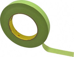 3M - 3/4" Wide x 60 Yd Long Green Paper Masking Tape - Series 401+/233+, 6.7 mil Thick, 25 In/Lb Tensile Strength - Eagle Tool & Supply