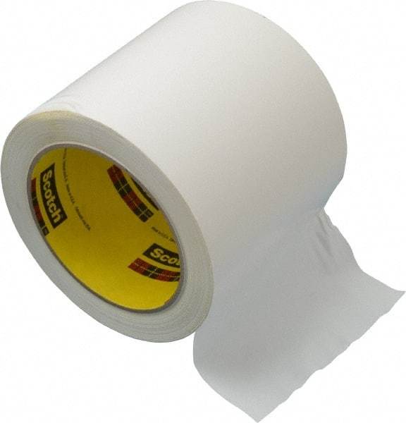 3M - White Solid Color Vinyl Tape - 4" Wide x 108' Long x 5.2 mil Thick, General Traffic - Eagle Tool & Supply