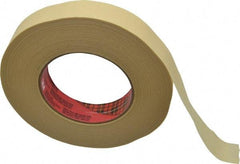 3M - 1" Wide x 60 Yd Long Tan Paper Masking Tape - Series 2693, 7.9 mil Thick, 29 In/Lb Tensile Strength - Eagle Tool & Supply