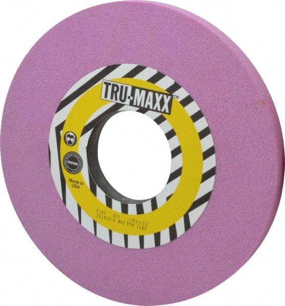 Tru-Maxx - 10" Diam x 3" Hole x 3/4" Thick, I Hardness, 60 Grit Surface Grinding Wheel - Aluminum Oxide, Type 1, Medium Grade, 2,483 Max RPM, Vitrified Bond, No Recess - Eagle Tool & Supply
