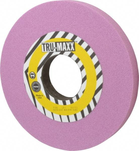 Tru-Maxx - 10" Diam x 3" Hole x 1" Thick, I Hardness, 46 Grit Surface Grinding Wheel - Aluminum Oxide, Type 1, Coarse Grade, 2,483 Max RPM, Vitrified Bond, No Recess - Eagle Tool & Supply