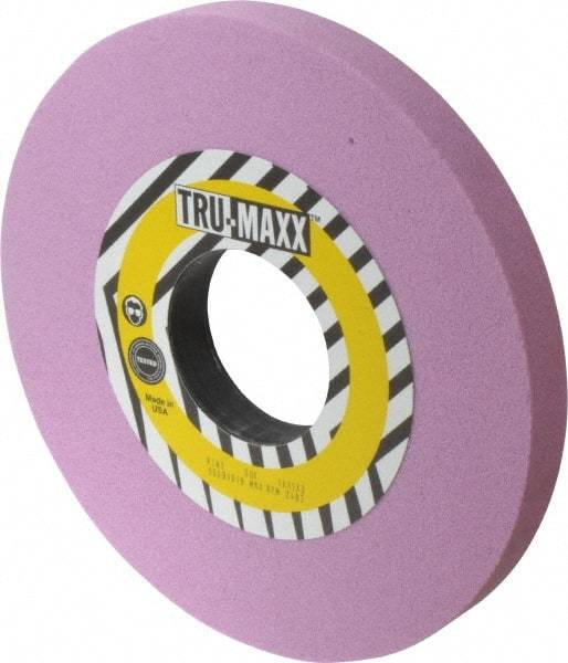Tru-Maxx - 10" Diam x 3" Hole x 1" Thick, K Hardness, 60 Grit Surface Grinding Wheel - Aluminum Oxide, Type 1, Medium Grade, 2,483 Max RPM, Vitrified Bond, No Recess - Eagle Tool & Supply