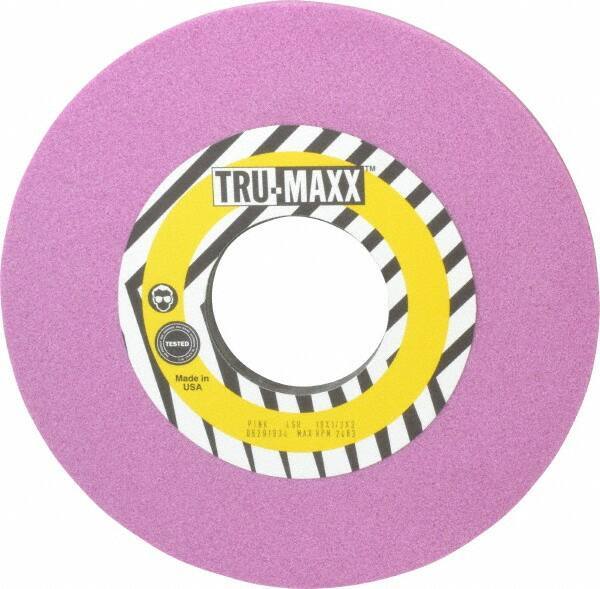 Tru-Maxx - 10" Diam x 3" Hole x 1/2" Thick, H Hardness, 46 Grit Surface Grinding Wheel - Aluminum Oxide, Type 1, Coarse Grade, 3,250 Max RPM, Vitrified Bond, No Recess - Eagle Tool & Supply