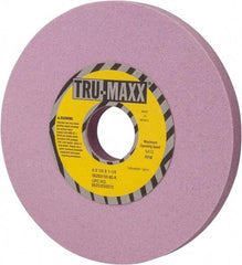 Tru-Maxx - 6" Diam x 1-1/4" Hole x 1/2" Thick, K Hardness, 80 Grit Surface Grinding Wheel - Aluminum Oxide, Type 1, Medium Grade, 5,410 Max RPM, Vitrified Bond, No Recess - Eagle Tool & Supply