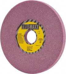 Tru-Maxx - 7" Diam x 1-1/4" Hole x 1/2" Thick, I Hardness, 46 Grit Surface Grinding Wheel - Aluminum Oxide, Type 1, Coarse Grade, 3,600 Max RPM, Vitrified Bond, No Recess - Eagle Tool & Supply
