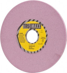 Tru-Maxx - 7" Diam x 1-1/4" Hole x 1/4" Thick, K Hardness, 80 Grit Surface Grinding Wheel - Aluminum Oxide, Type 1, Medium Grade, 3,600 Max RPM, Vitrified Bond, No Recess - Eagle Tool & Supply