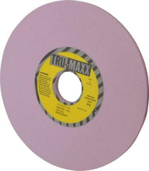 Tru-Maxx - 7" Diam x 1-1/4" Hole x 1/4" Thick, J Hardness, 120 Grit Surface Grinding Wheel - Aluminum Oxide, Type 1, Fine Grade, 3,600 Max RPM, Vitrified Bond, No Recess - Eagle Tool & Supply
