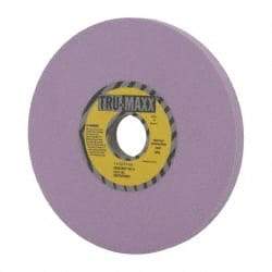 Tru-Maxx - 7" Diam x 1-1/4" Hole x 1/2" Thick, H Hardness, 100 Grit Surface Grinding Wheel - Aluminum Oxide, Type 1, Fine Grade, 3,600 Max RPM, Vitrified Bond, No Recess - Eagle Tool & Supply