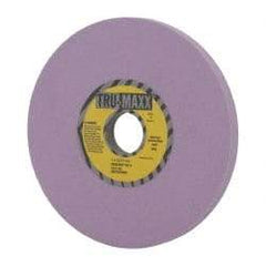 Tru-Maxx - 7" Diam x 1-1/4" Hole x 1/2" Thick, H Hardness, 100 Grit Surface Grinding Wheel - Aluminum Oxide, Type 1, Fine Grade, 3,600 Max RPM, Vitrified Bond, No Recess - Eagle Tool & Supply