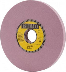 Tru-Maxx - 7" Diam x 1-1/4" Hole x 1/2" Thick, K Hardness, 100 Grit Surface Grinding Wheel - Aluminum Oxide, Type 1, Fine Grade, 3,600 Max RPM, Vitrified Bond, No Recess - Eagle Tool & Supply