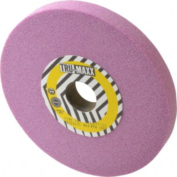 Tru-Maxx - 7" Diam x 1-1/4" Hole x 3/4" Thick, K Hardness, 46 Grit Surface Grinding Wheel - Aluminum Oxide, Type 1, Coarse Grade, 3,600 Max RPM, Vitrified Bond, No Recess - Eagle Tool & Supply