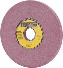Tru-Maxx - 7" Diam x 1-1/4" Hole x 1/2" Thick, K Hardness, 46 Grit Surface Grinding Wheel - Aluminum Oxide, Type 1, Coarse Grade, 3,600 Max RPM, Vitrified Bond, No Recess - Eagle Tool & Supply