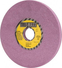 Tru-Maxx - 7" Diam x 1-1/4" Hole x 1/2" Thick, H Hardness, 60 Grit Surface Grinding Wheel - Aluminum Oxide, Type 1, Medium Grade, 3,600 Max RPM, Vitrified Bond, No Recess - Eagle Tool & Supply