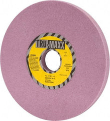 Tru-Maxx - 7" Diam x 1-1/4" Hole x 1/2" Thick, K Hardness, 80 Grit Surface Grinding Wheel - Aluminum Oxide, Type 1, Medium Grade, 3,600 Max RPM, Vitrified Bond, No Recess - Eagle Tool & Supply