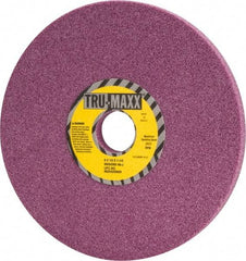 Tru-Maxx - 8" Diam x 1-1/4" Hole x 1/2" Thick, J Hardness, 46 Grit Surface Grinding Wheel - Aluminum Oxide, Type 1, Coarse Grade, 3,600 Max RPM, Vitrified Bond, No Recess - Eagle Tool & Supply