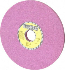 Tru-Maxx - 8" Diam x 1-1/4" Hole x 1/2" Thick, H Hardness, 46 Grit Surface Grinding Wheel - Aluminum Oxide, Type 1, Coarse Grade, 3,105 Max RPM, Vitrified Bond, No Recess - Eagle Tool & Supply