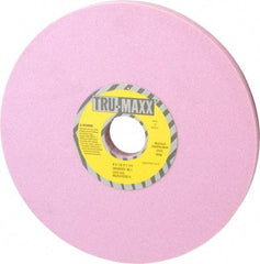 Tru-Maxx - 8" Diam x 1-1/4" Hole x 1/2" Thick, I Hardness, 80 Grit Surface Grinding Wheel - Aluminum Oxide, Type 1, Medium Grade, 3,600 Max RPM, Vitrified Bond, No Recess - Eagle Tool & Supply