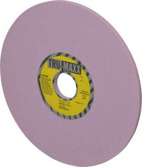 Tru-Maxx - 8" Diam x 1-1/4" Hole x 1/4" Thick, K Hardness, 100 Grit Surface Grinding Wheel - Aluminum Oxide, Type 1, Fine Grade, 3,600 Max RPM, Vitrified Bond, No Recess - Eagle Tool & Supply
