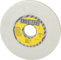 Tru-Maxx - 6" Diam x 1-1/4" Hole x 1/2" Thick, K Hardness, 46 Grit Surface Grinding Wheel - Aluminum Oxide, Type 1, Coarse Grade, 5,410 Max RPM, Vitrified Bond, No Recess - Eagle Tool & Supply