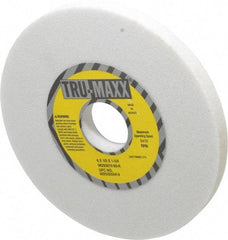 Tru-Maxx - 6" Diam x 1-1/4" Hole x 1/2" Thick, K Hardness, 60 Grit Surface Grinding Wheel - Aluminum Oxide, Type 1, Medium Grade, 5,410 Max RPM, Vitrified Bond, No Recess - Eagle Tool & Supply