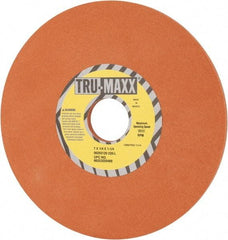 Tru-Maxx - 7" Diam x 1-1/4" Hole x 1/4" Thick, L Hardness, 220 Grit Surface Grinding Wheel - Aluminum Oxide, Type 1, Very Fine Grade, 3,600 Max RPM, Vitrified Bond, No Recess - Eagle Tool & Supply