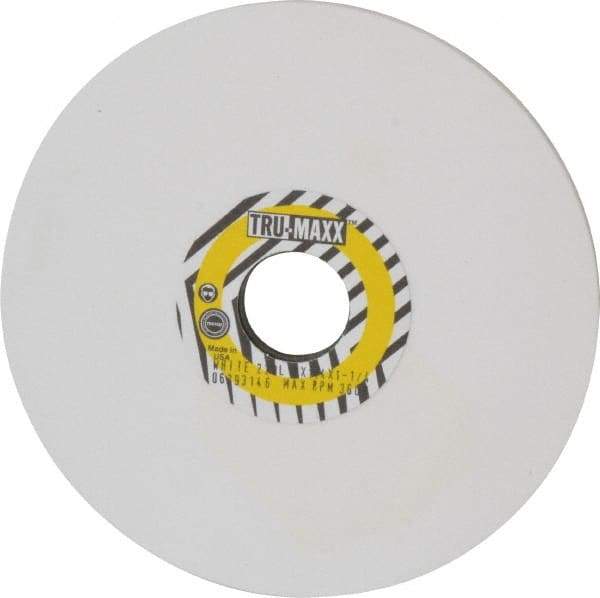 Tru-Maxx - 7" Diam x 1-1/4" Hole x 1/4" Thick, L Hardness, 220 Grit Surface Grinding Wheel - Aluminum Oxide, Type 1, Very Fine Grade, 3,600 Max RPM, Vitrified Bond, No Recess - Eagle Tool & Supply