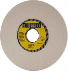 Tru-Maxx - 7" Diam x 1-1/4" Hole x 1/4" Thick, I Hardness, 120 Grit Surface Grinding Wheel - Aluminum Oxide, Type 1, Fine Grade, 3,600 Max RPM, Vitrified Bond, No Recess - Eagle Tool & Supply