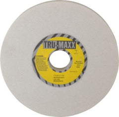 Tru-Maxx - 7" Diam x 1-1/4" Hole x 3/4" Thick, K Hardness, 60 Grit Surface Grinding Wheel - Aluminum Oxide, Type 1, Medium Grade, 3,600 Max RPM, Vitrified Bond, No Recess - Eagle Tool & Supply
