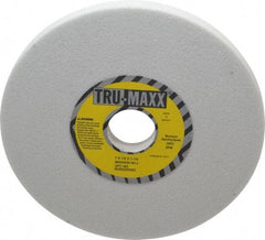 Tru-Maxx - 7" Diam x 1-1/4" Hole x 1/2" Thick, J Hardness, 60 Grit Surface Grinding Wheel - Aluminum Oxide, Type 1, Medium Grade, 3,600 Max RPM, Vitrified Bond, No Recess - Eagle Tool & Supply