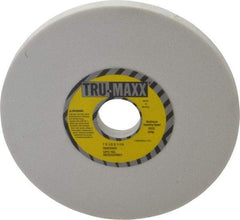 Tru-Maxx - 7" Diam x 1-1/4" Hole x 1/2" Thick, I Hardness, 80 Grit Surface Grinding Wheel - Aluminum Oxide, Type 1, Medium Grade, 3,600 Max RPM, Vitrified Bond, No Recess - Eagle Tool & Supply