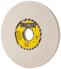 Tru-Maxx - 7" Diam x 1-1/4" Hole x 1/2" Thick, J Hardness, 80 Grit Surface Grinding Wheel - Aluminum Oxide, Type 1, Medium Grade, 3,600 Max RPM, Vitrified Bond, No Recess - Eagle Tool & Supply