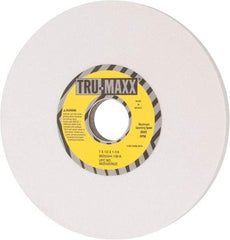Tru-Maxx - 7" Diam x 1-1/4" Hole x 1/2" Thick, K Hardness, 100 Grit Surface Grinding Wheel - Aluminum Oxide, Type 1, Fine Grade, 3,600 Max RPM, Vitrified Bond, No Recess - Eagle Tool & Supply