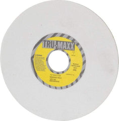 Tru-Maxx - 7" Diam x 1-1/4" Hole x 1/4" Thick, H Hardness, 100 Grit Surface Grinding Wheel - Aluminum Oxide, Type 1, Fine Grade, 3,600 Max RPM, Vitrified Bond, No Recess - Eagle Tool & Supply